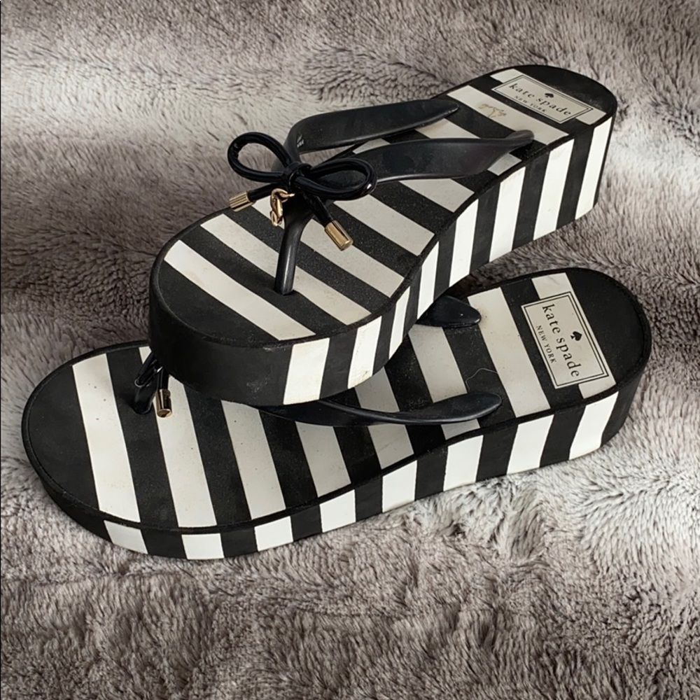 Stripped Kate spade sandals